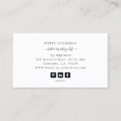 Backbäckerei Konditorei Koch Catering Visitenkarte (Rückseite)