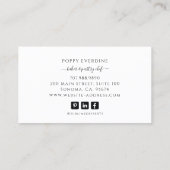 Backbäckerei Konditorei Koch Catering Visitenkarte (Rückseite)