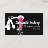 Backbäckerei Konditorei Koch Messlöffel Utensilien Visitenkarte (Vorderseite)
