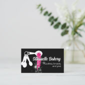 Backbäckerei Konditorei Koch Messlöffel Utensilien Visitenkarte (Stehend Vorderseite)