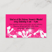 Backbäckerei Konditorei Koch Messlöffel Utensilien Visitenkarte (Rückseite)