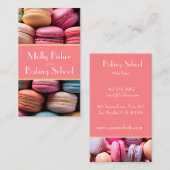 Backbäckerei mit bunten Macarons Visitenkarte (Vorne/Hinten)