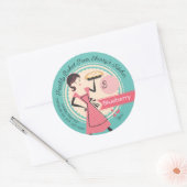 Backbäckerei personalisierte Preisverpackungsklass Runder Aufkleber (Umschlag)