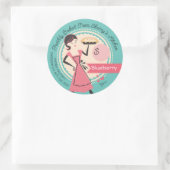 Backbäckerei personalisierte Preisverpackungsklass Runder Aufkleber (Tasche)