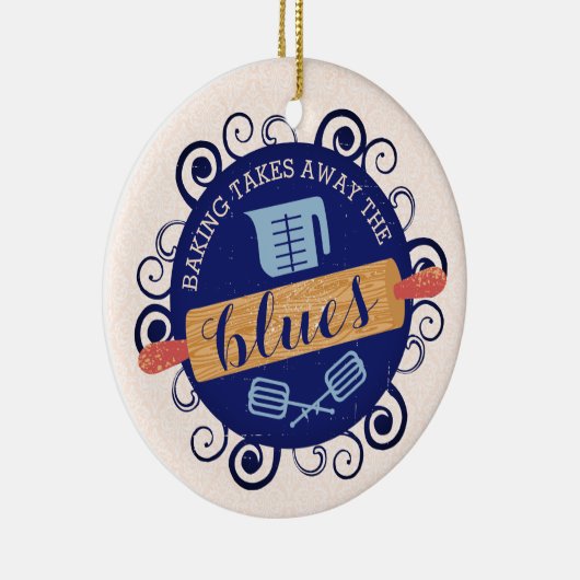 Backbäckerei rollend Button Süßigkeiten Weihnachts Keramik Ornament (Rechts)