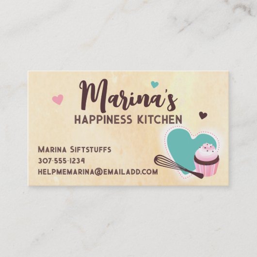 Backbackwaren Koch Visitenkarte (Vorderseite)