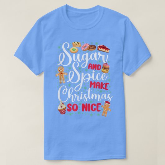 Backbackwein Weihnachtskohl Lebkuchen Mann Cupca T-Shirt (Design vorne)