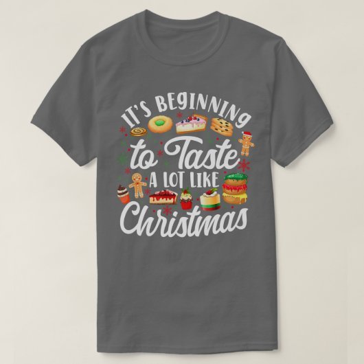 Backbackwein Weihnachtskohl Lebkuchen Mann Cupca T-Shirt (Design vorne)