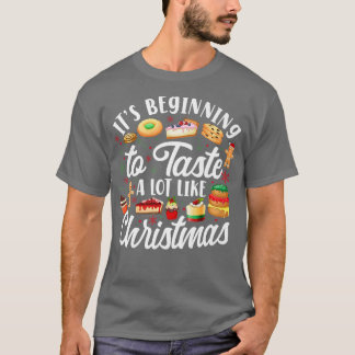 Backbackwein Weihnachtskohl Lebkuchen Mann Cupca T-Shirt
