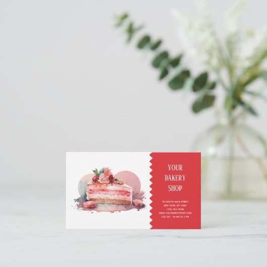 Backbake-Visitenkarte Visitenkarte (Stehend Vorderseite)