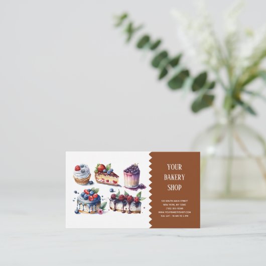 Backbake-Visitenkarte Visitenkarte (Stehend Vorderseite)