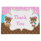 Backbären Geburtstagsparty Große Geschenktüte (Vorderseite)