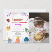 Backbash Party Mädchen schmücken Geburtstagsparty Einladung (Vorderseite)