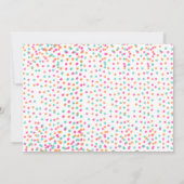 Backbash Party Mädchen schmücken Geburtstagsparty Einladung (Rückseite)