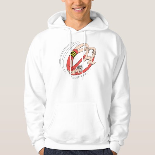 Backbiegrad für Kunststoffträger Hoodie (Vorderseite)