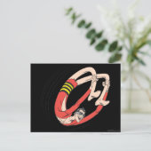 Backbiegrad für Kunststoffträger Postkarte (Stehend Vorderseite)