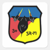 Backbird +3 Patch Quadratischer Aufkleber (Vorderseite)