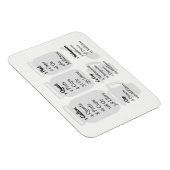 Backblech Magnet - Imperiale Messungen (Rechte Seite)