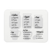 Backblech Magnet - Imperiale Messungen (Horizontal)