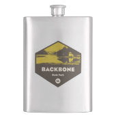 Backbone Staat Park Iowa Flachmann (Vorderseite)