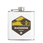 Backbone Staat Park Iowa Flachmann (Vorderseite)