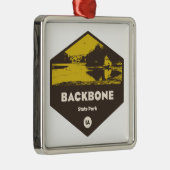 Backbone Staat Park Iowa Ornament Aus Metall (Rechts)