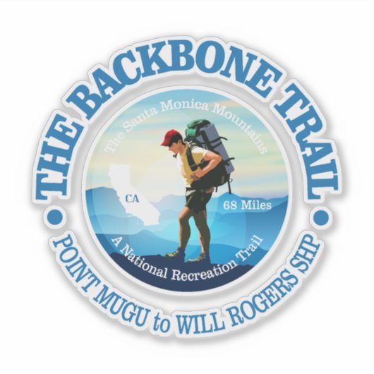 Backbone Trail (C) Aufkleber (Vorderseite)