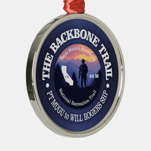Backbone Trail (rd2) Ornament Aus Metall (Rechts)