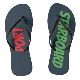 Backbord- und Steuerbord-Badeschlappen Badesandalen