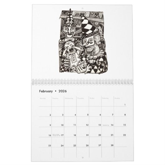 Backbrain Calendar 2026 (Double-Page) Kalender (Feb 2026)