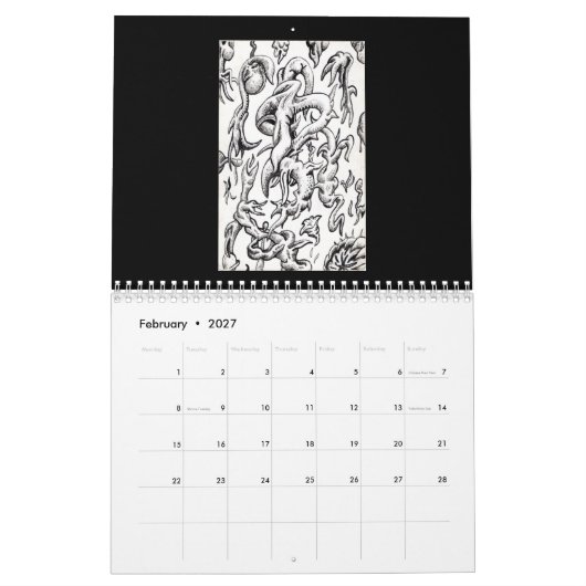 Backbrain Calendar II 2026 Kalender (Feb 2027)