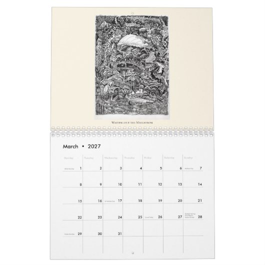 Backbrain Calendar III 2026 (Double Page) Kalender (Mär 2027)