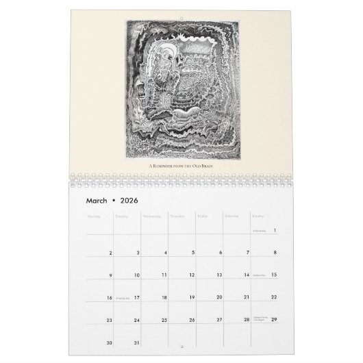 Backbrain Calendar IV 2026 Double-page Kalender (Mär 2026)