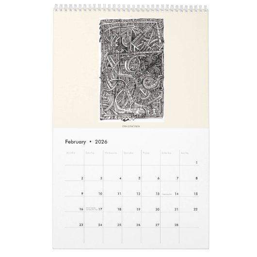 Backbrain Calendar IV 2026, Single-Page Kalender (Feb 2026)