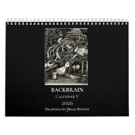 Backbrain Kalender V, 2026, Doppelseite, Mittelgro