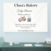 Backbraun mit Zutaten aus Liebe q r Banner (Messe)