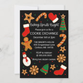 Backbriefe Bright Cookie Exchange Einladung (Vorderseite)