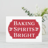 Backbriefe Bright Cookie Exchange Party Einladung (Stehend Vorderseite)