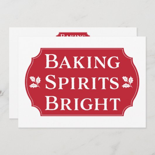 Backbriefe Bright Cookie Exchange Party Einladung (Vorne/Hinten)