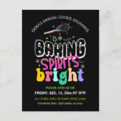 Backbriefe Bright Cookie Exchange Party Postkarte (Vorderseite)