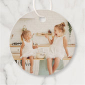 Backbrillanz | Blue Gray Fun Kids Foto Geschenkanhänger (Vorderseite)