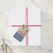 Backbrillanz | Blue Gray Fun Kids Foto Geschenkanhänger (Mit Garn)