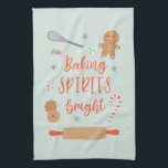 Backbrillanz Geschirrtuch<br><div class="desc">Dieses Küchentuch bietet niedliche Weihnachtsbilder mit einer lustigen Botschaft.</div>