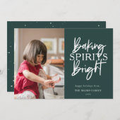 Backbrillanz Grün Weihnachten Foto (Vorne/Hinten)