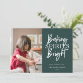 Backbrillanz Grün Weihnachten Foto (Stehend Vorderseite)