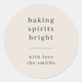 Backbrillanz | Neutral Runder Aufkleber (Vorderseite)