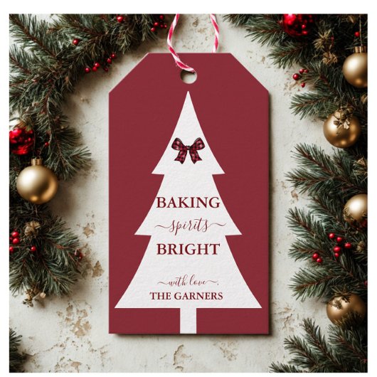 Backbrillanz | Weihnachtsbaum Red Geschenkanhänger