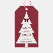 Backbrillanz | Weihnachtsbaum Red Geschenkanhänger (Vorderseite)