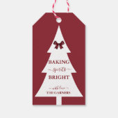 Backbrillanz | Weihnachtsbaum Red Geschenkanhänger (Rückseite)