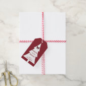 Backbrillanz | Weihnachtsbaum Red Geschenkanhänger (Mit Garn)